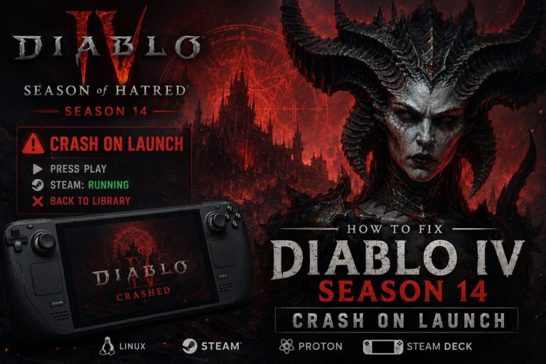 How to Fix Diablo 4 Season 14 Crash on Launch on Proton Linux and Steam Deck