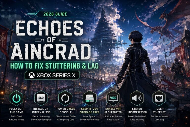 How to Fix Echoes of Aincrad Stuttering and Lag on Xbox Series X (2026 Guide)