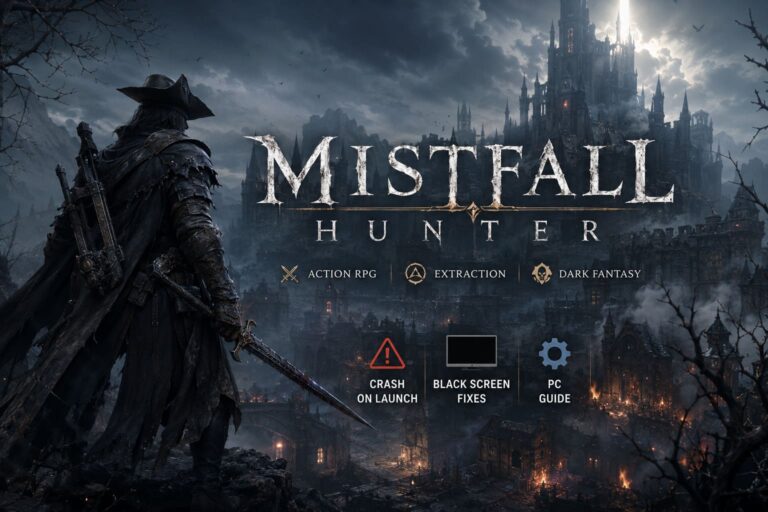 How to Fix Mistfall Hunter Crash on Launch and Black Screen Issues on PC (2026 Guide)