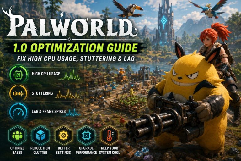 How to Fix Palworld 1.0 High CPU Usage, Stuttering, and Lag (2026 Optimization Guide)