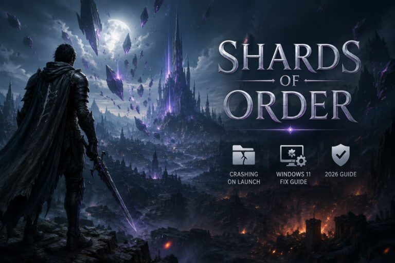 How to Fix Shards of Order Crashing on Launch in Windows 11 (2026 Guide)