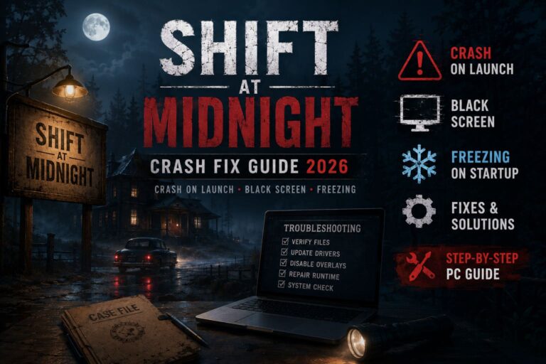 How to Fix Shift At Midnight Crash on Launch, Black Screen, and Freezing on Steam (2026 PC Guide)