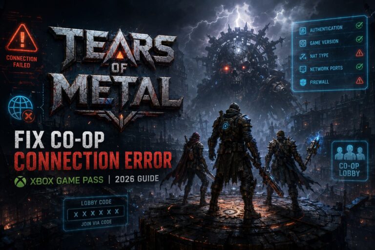 How to Fix Tears of Metal Co-Op Connection Error on Xbox Game Pass (2026 Guide)