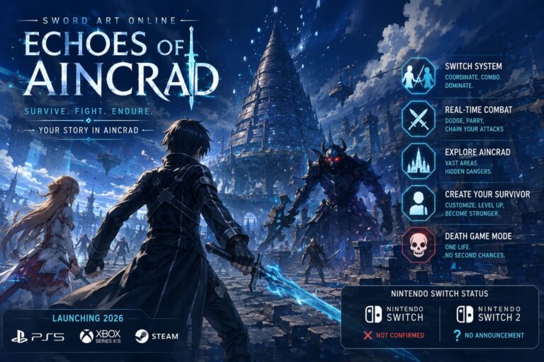 Is Echoes of Aincrad Coming to Nintendo Switch in 2026? Release Date and Platform Rumors Explained