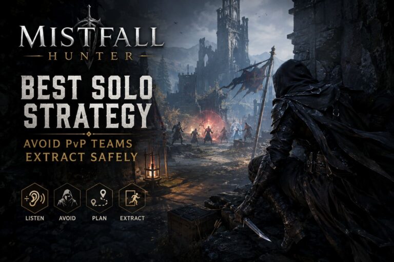 Mistfall Hunter Best Solo Strategy to Avoid PvP Teams and Extract Safely