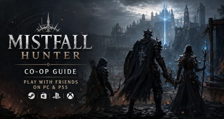 Mistfall Hunter Co-Op Guide: How to Play with Friends on PC and PS5 (Crossplay Guide)