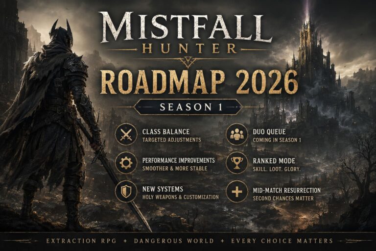 Mistfall Hunter Roadmap 2026: Season 1 Updates, Class Changes, and Future Balance Fixes