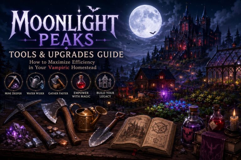 Moonlight Peaks Tools and Upgrades Guide: How to Maximize Efficiency in Your Vampiric Homestead