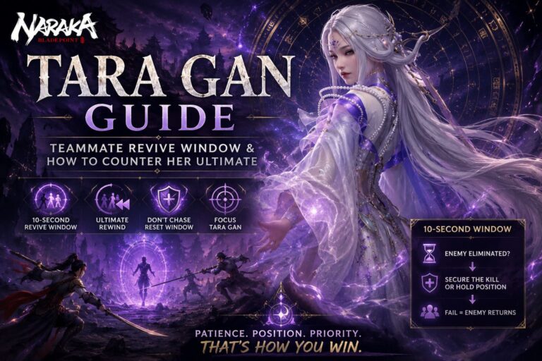 Naraka Bladepoint Tara Gan Guide: Teammate Revive Window and How to Counter Her Ultimate in Trios Ranked