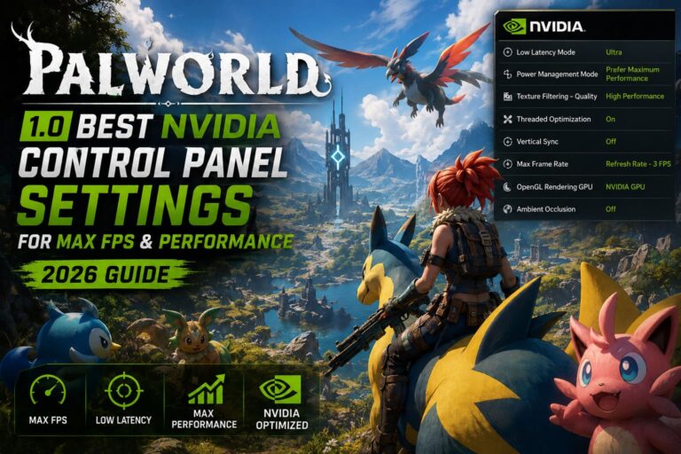 Palworld 1.0 Best NVIDIA Control Panel Settings for Max FPS and Performance (2026 Guide)