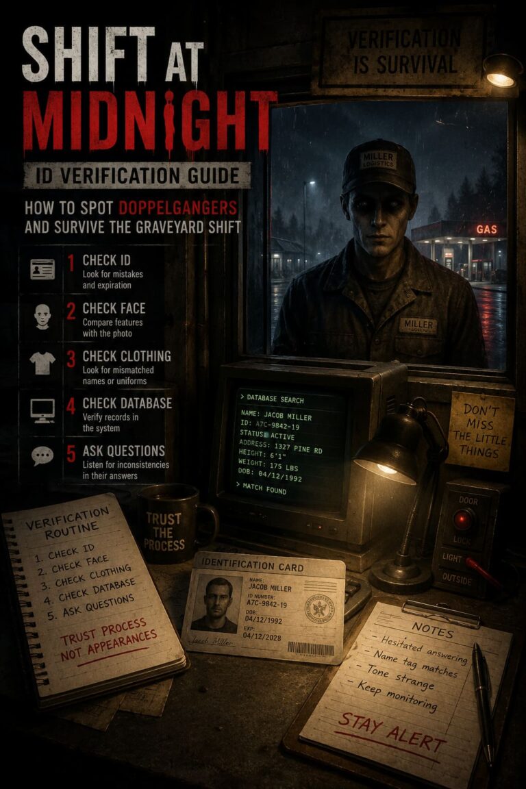 Shift At Midnight ID Verification Guide: How to Spot Doppelgangers and Survive the Graveyard Shift