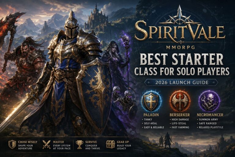 SpiritVale Best Starter Class for Solo Players (2026 Launch Guide)