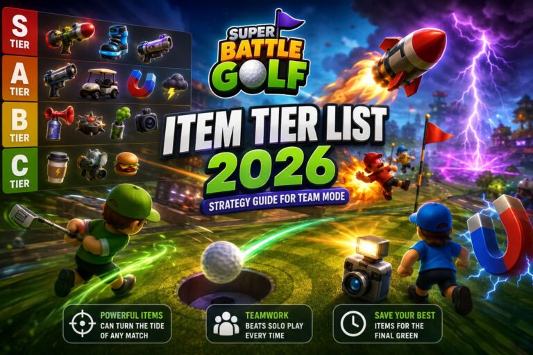 Super Battle Golf Item Tier List 2026: Strategy Guide For Team Mode