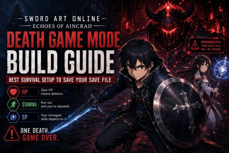 Sword Art Online Echoes of Aincrad Death Game Mode Build Guide: Best Survival Setup to Save Your Save File