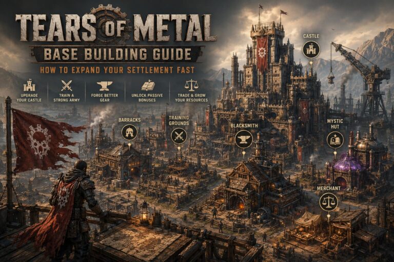 Tears of Metal Base Building Guide: How to Expand Your Settlement Fast