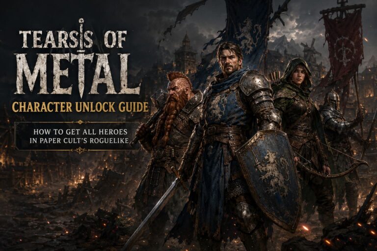 Tears of Metal Character Unlock Guide: How to Get All Heroes in Paper Cult’s Roguelike