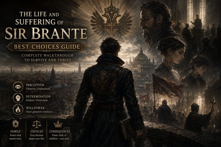The Life and Suffering of Sir Brante Best Choices Guide: Complete Walkthrough to Survive and Thrive