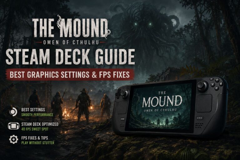 The Mound Omen of Cthulhu Steam Deck Guide: Best Graphics Settings & FPS Fixes (2026)
