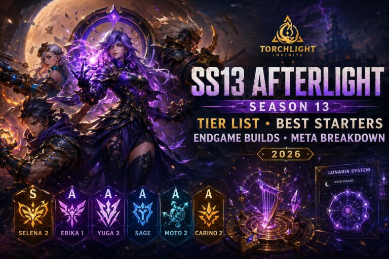 Torchlight Infinite SS13 Afterlight Release & Season 13 Tier List: Best Starters, Endgame Builds, and Meta Breakdown (2026)