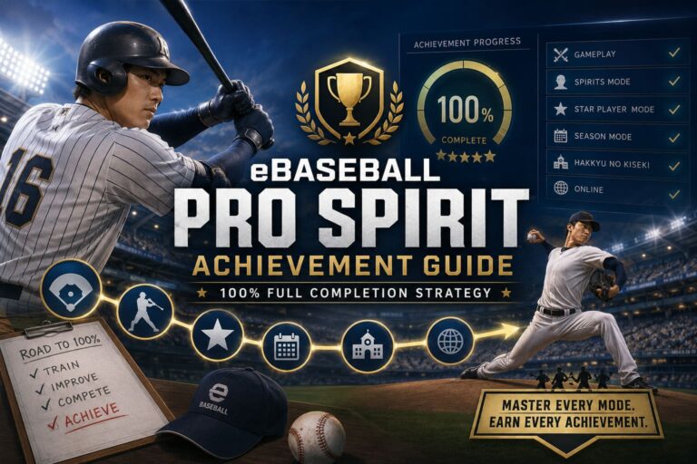 eBaseball PRO SPIRIT Achievement Guide: 100% Full Completion Strategy