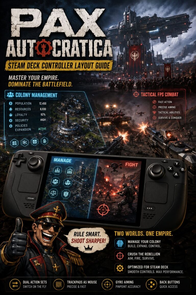 Best Pax Autocratica Steam Deck Controller Layout Config Guide