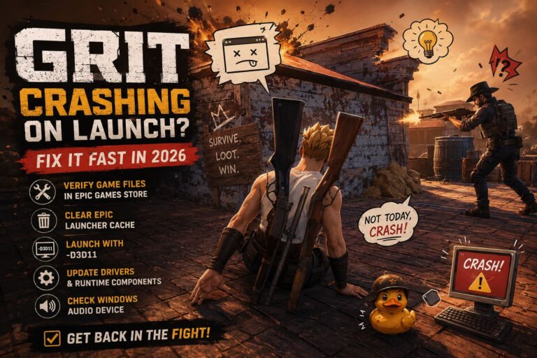 How to Fix GRIT Crashing on Launch in Epic Games Store: Ultimate 2026 Guide
