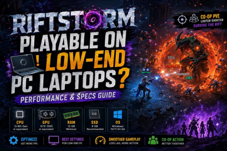 Is Riftstorm Playable on Low-End PC Laptops? Performance & Specs Guide