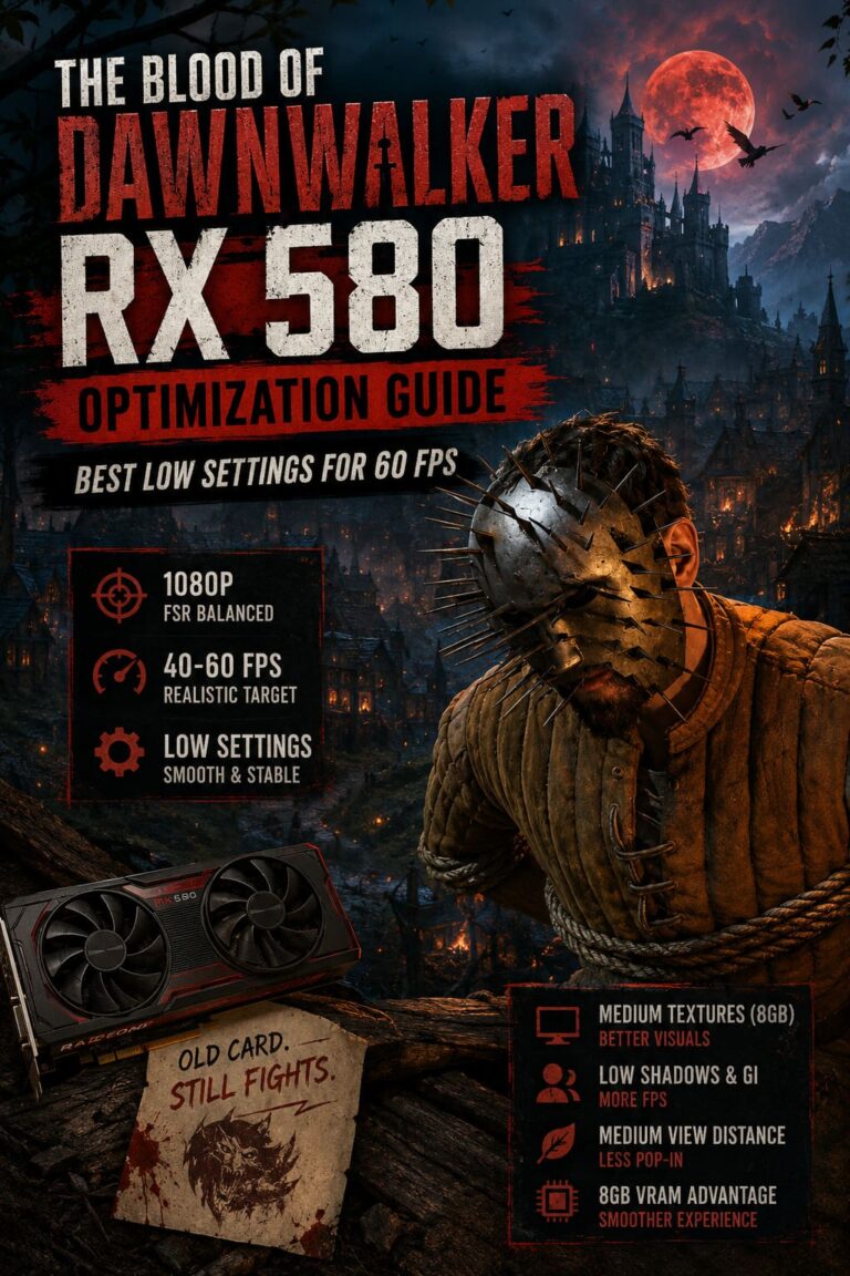 The Blood of Dawnwalker RX 580 Optimization Guide: Best Low Settings for 60 FPS