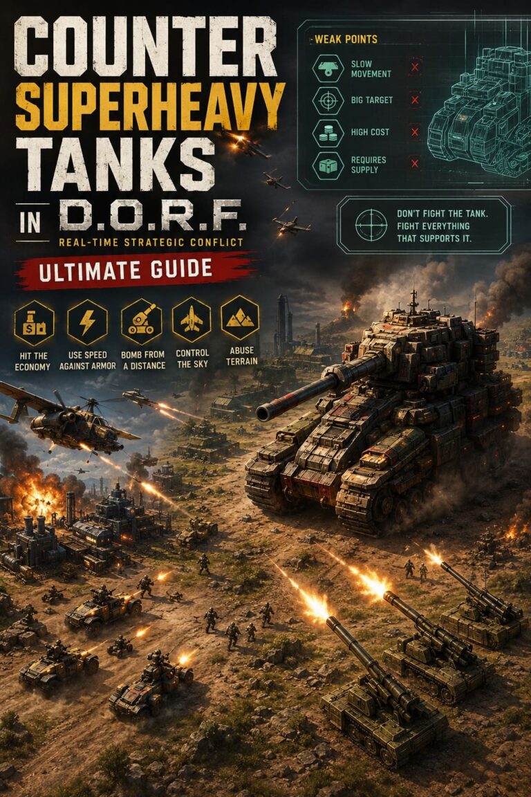 How to Counter Superheavy Tanks in D.O.R.F. Real-Time Strategic Conflict: Ultimate Guide