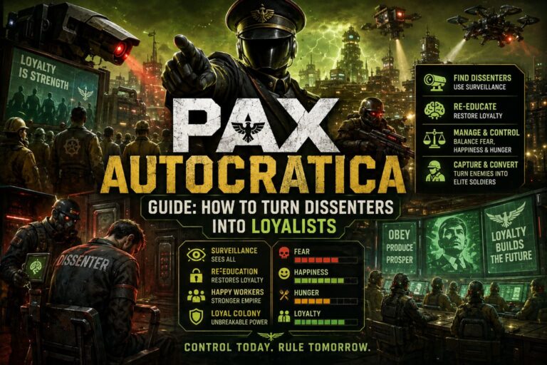 Pax Autocratica Guide: How to Turn Dissenters into Loyalists
