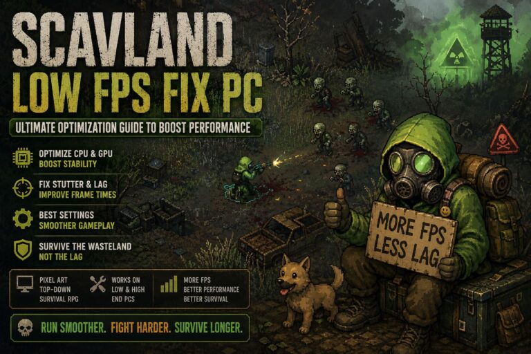 Scavland Low FPS Fix PC: Ultimate Optimization Guide to Boost Performance