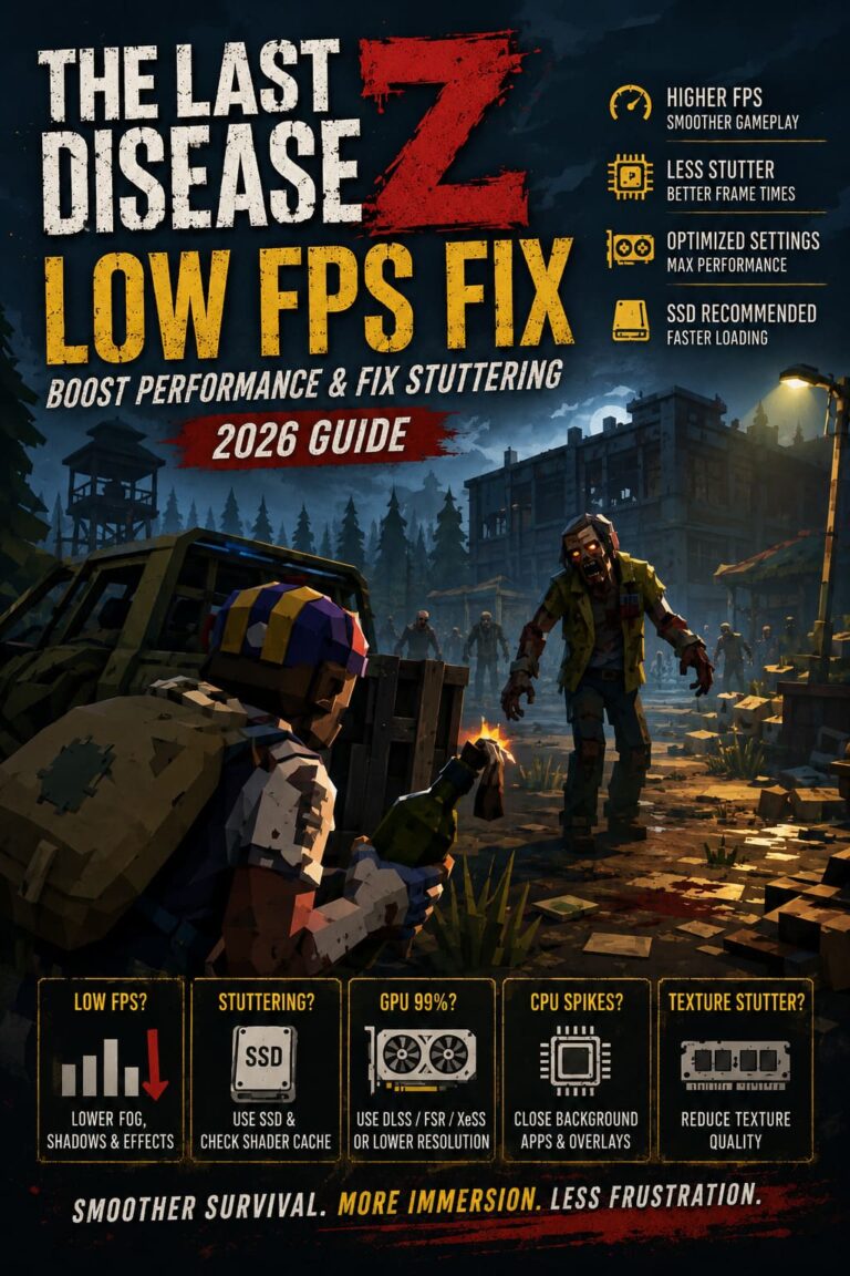 The Last Disease Z Low FPS Fix: How to Boost Performance and Fix Stuttering (2026 Guide)