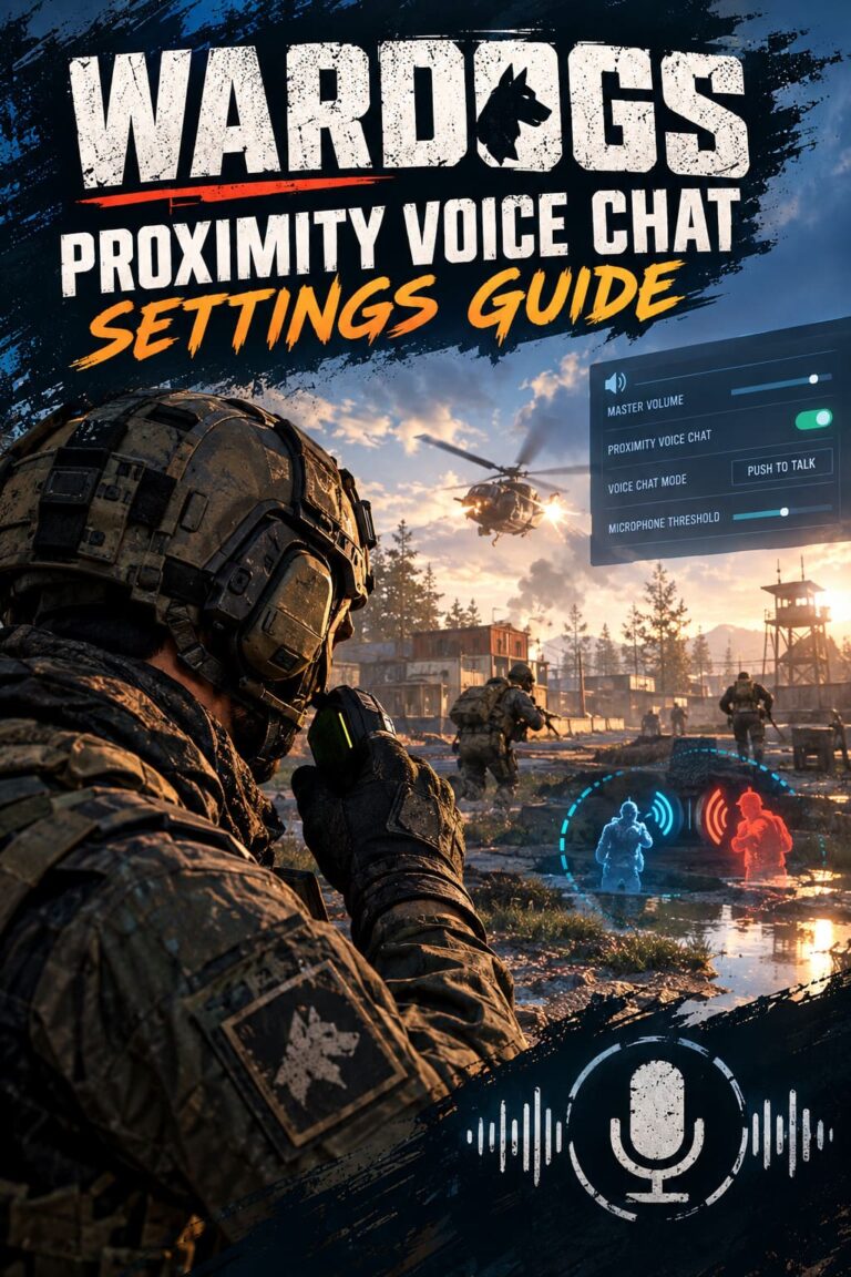Ultimate WARDOGS Proximity Voice Chat Settings Guide: Boost Tactical Awareness and Immersion