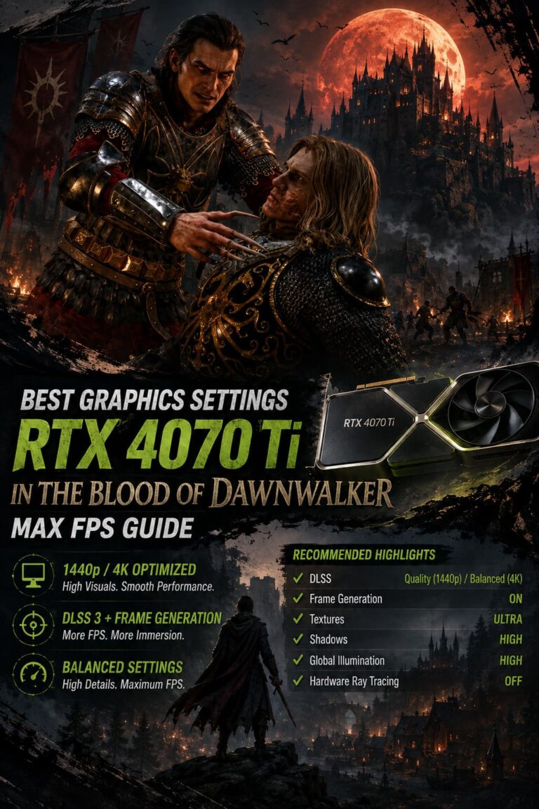 Best Graphics Settings for RTX 4070 Ti in The Blood of Dawnwalker: Max FPS Guide