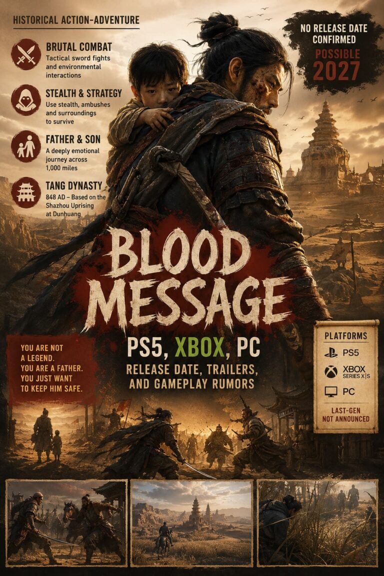 Blood Message PS5, Xbox, PC Release Date, Trailers, and Gameplay Rumors