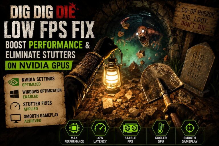 Dig Dig Die Low FPS Fix: How to Boost Performance and Eliminate Stutters on NVIDIA GPUs