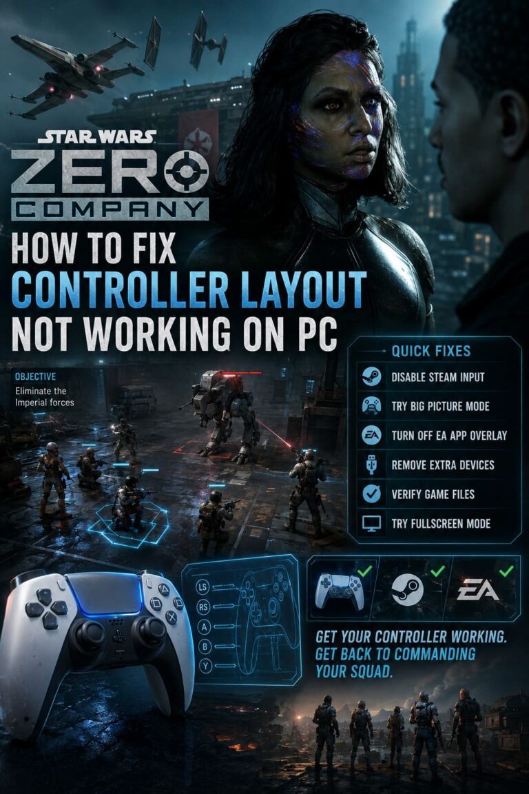 How to Fix Star Wars Zero Company Controller Layout Not Working on PC