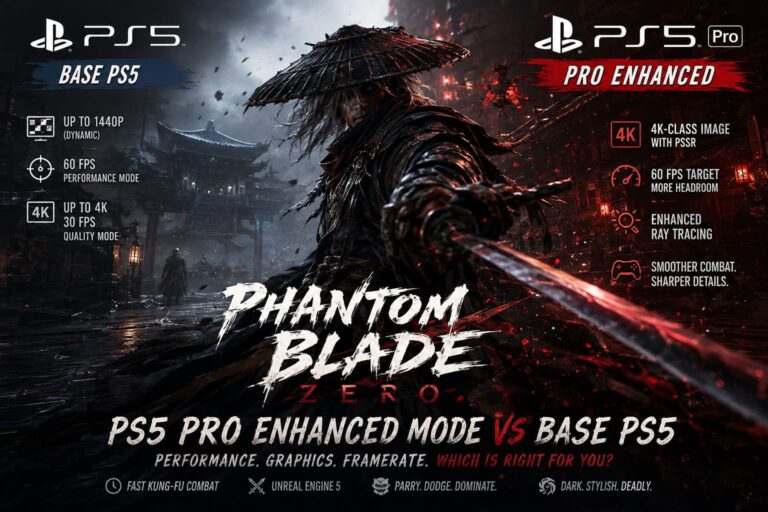 Phantom Blade Zero PS5 Pro Enhanced Mode vs Base PS5: Performance, Graphics, and Framerate Comparison