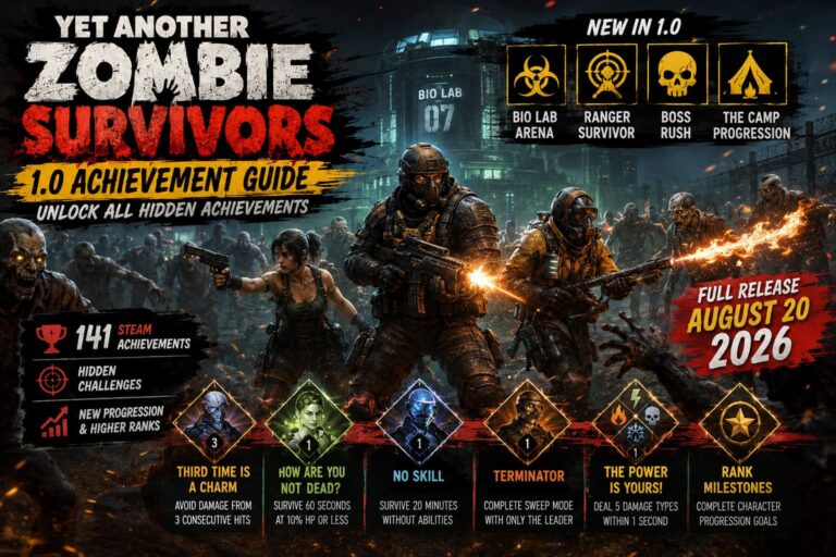 Yet Another Zombie Survivors 1.0 Achievement Guide: How to Unlock All Hidden Achievements