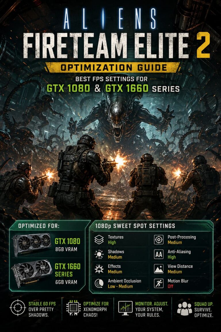 Aliens Fireteam Elite 2 Optimization Guide: Best FPS Settings for GTX 1080 and GTX 1660 Series