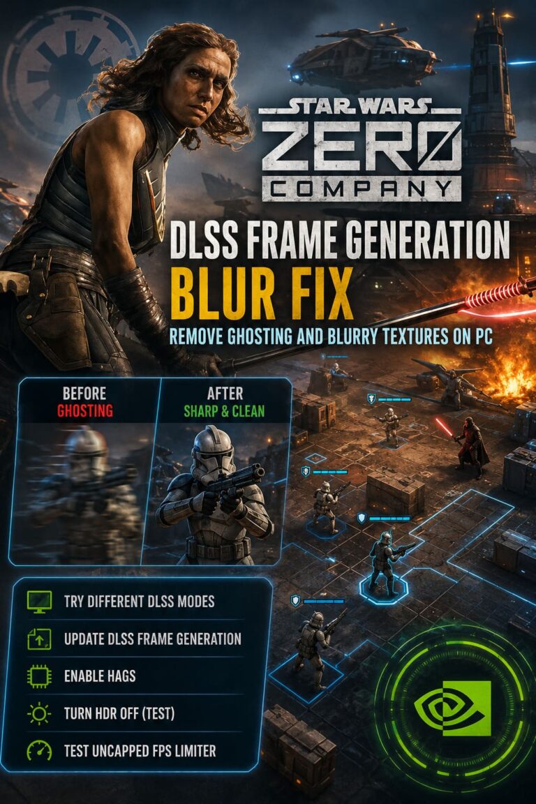 Star Wars Zero Company DLSS Frame Generation Blur Fix: How to Remove Ghosting and Blurry Textures on PC