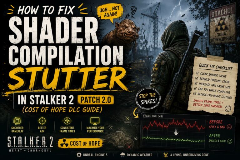 How to Fix Shader Compilation Stutter in STALKER 2 Patch 2.0 (Cost of Hope DLC Guide)