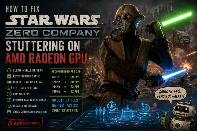 How to Fix Star Wars Zero Company Stuttering on AMD Radeon GPU