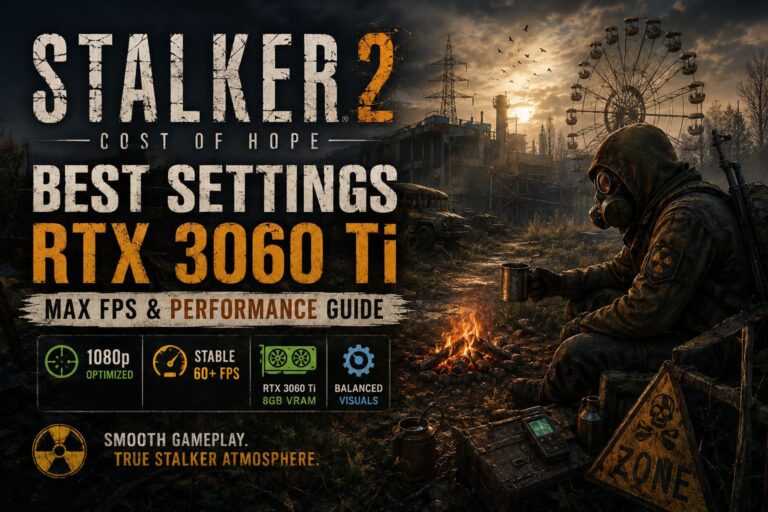 STALKER 2 Cost of Hope Best Settings RTX 3060 Ti: Max FPS and Performance Guide