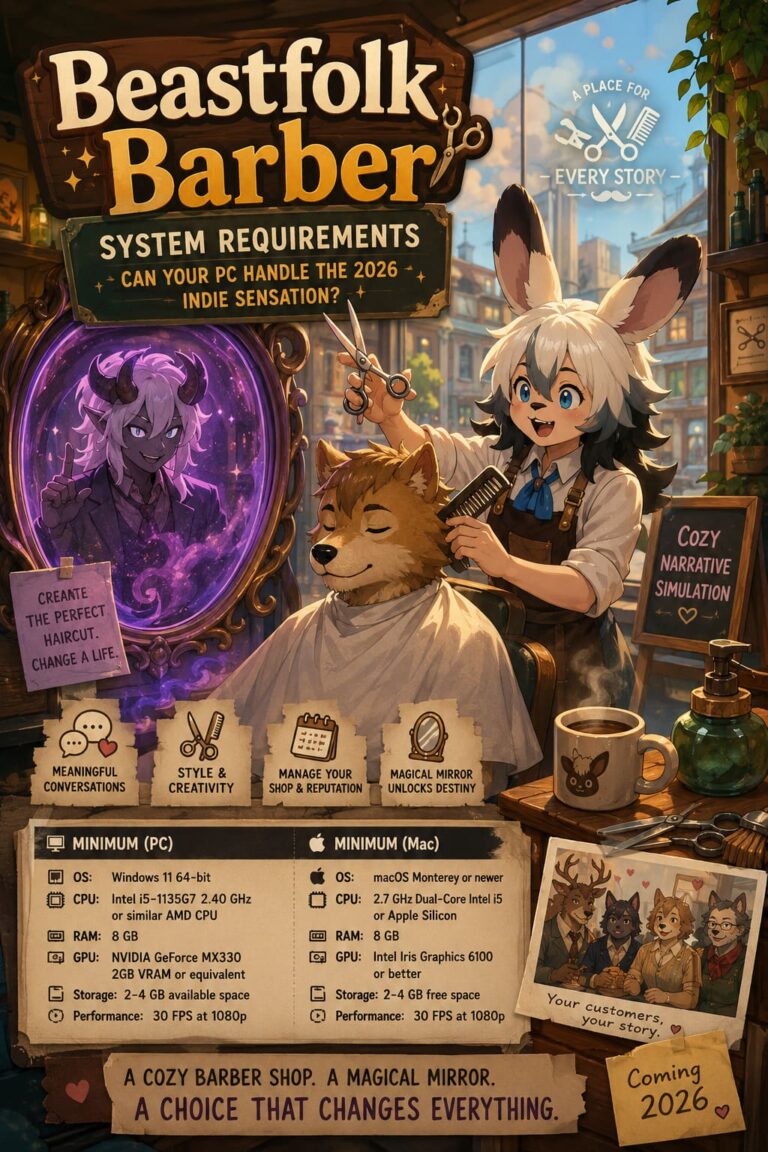 Beastfolk Barber System Requirements: Can Your PC Handle the 2026 Indie Sensation?