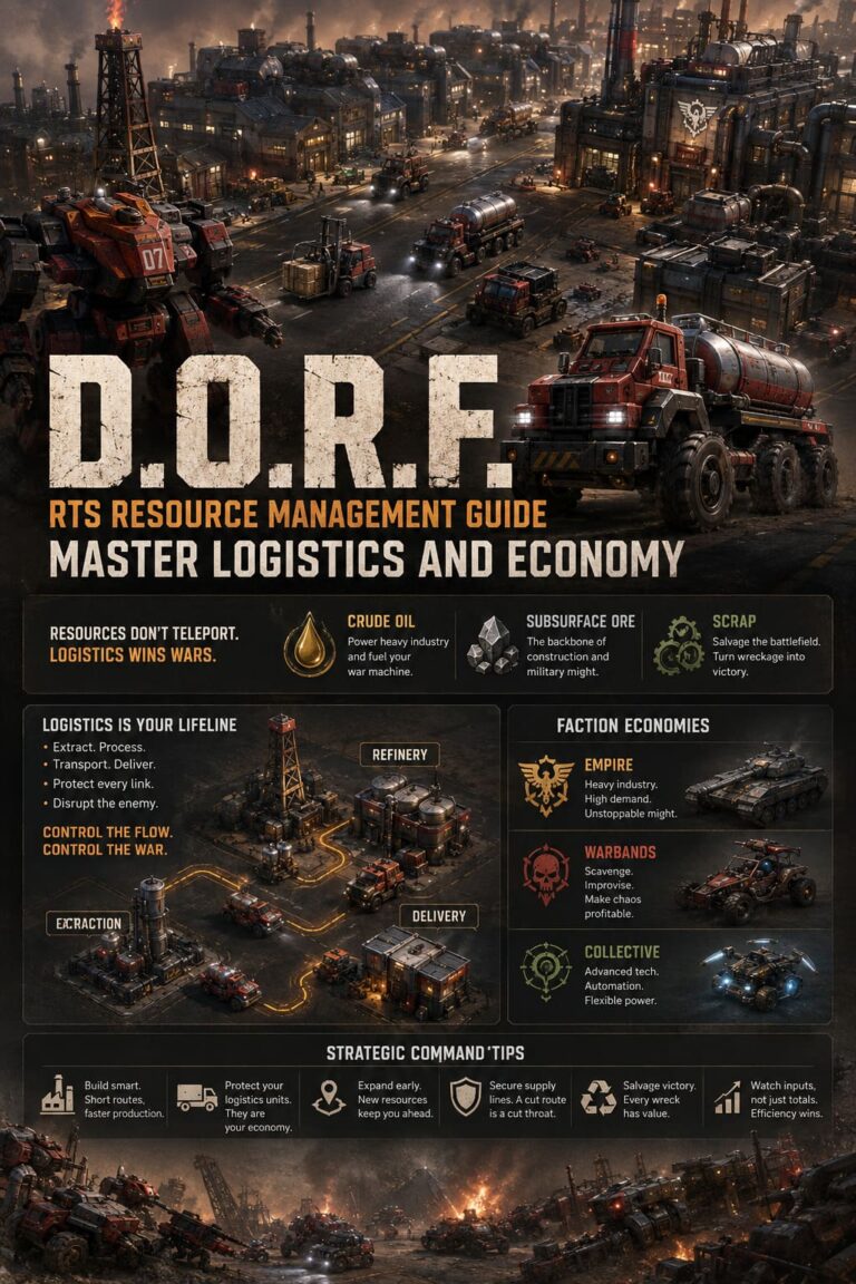 D.O.R.F. RTS Resource Management Guide: Master Logistics and Economy