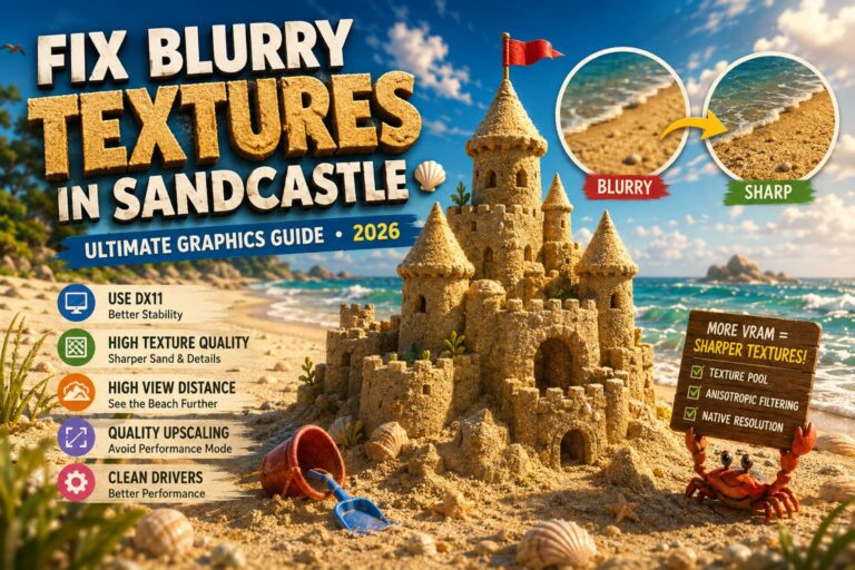 How to Fix Sandcastle Game Blurry Textures (2026 Ultimate Graphics Guide)