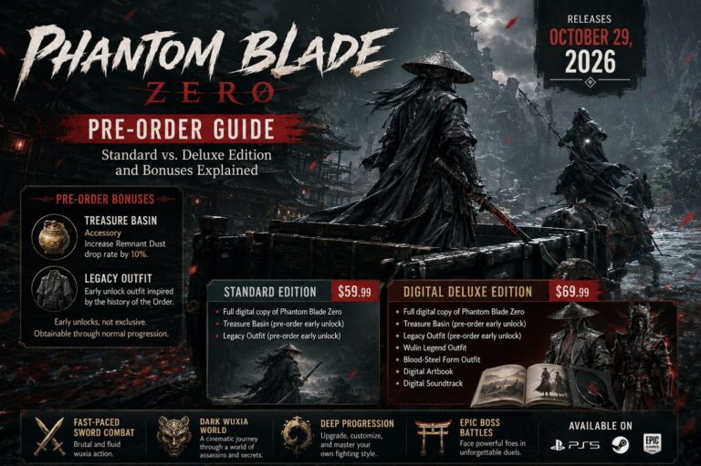 Phantom Blade Zero Pre-Order Guide: Standard vs. Deluxe Edition and Bonuses Explained