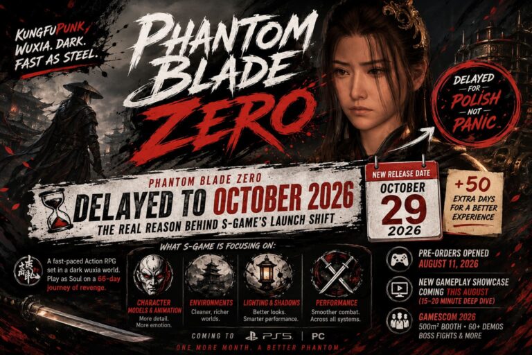 Phantom Blade Zero Delayed to October 2026: The Real Reason Behind S-GAME’s Launch Shift