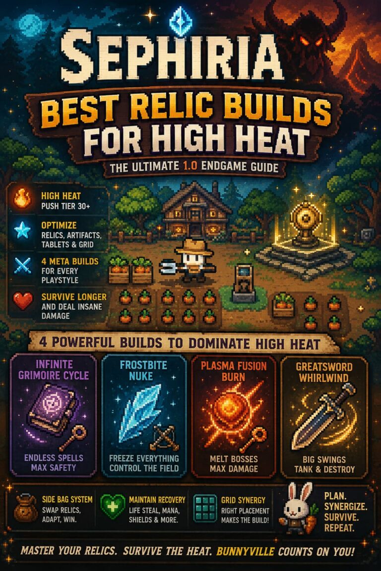 Sephiria Best Relic Builds for High Heat: The Ultimate 1.0 Endgame Guide